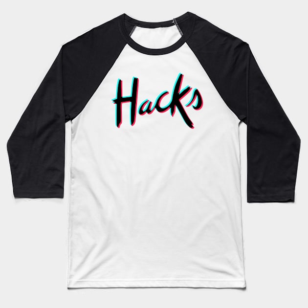 Hacks HBOMax Original Logo 3d Baseball T-Shirt by Emmikamikatze